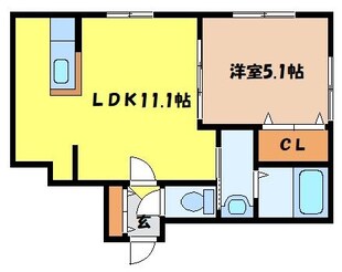 幌平橋駅 徒歩15分 1階の物件間取画像